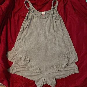 Nursing top and shorts.